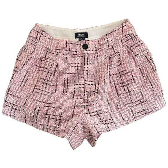 Maeve by Anthropologie Pink Plaid Shorts Women's‎ Size 6 with pockets h2 - Picture 1 of 7